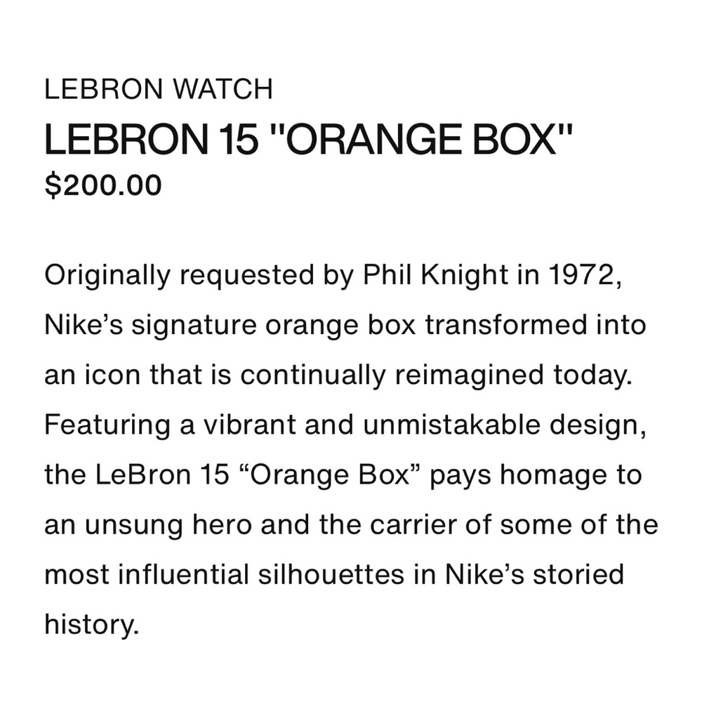 Limited Edition Lebron 15 Orange Box Basketball Shoes - Picture 15 of 15